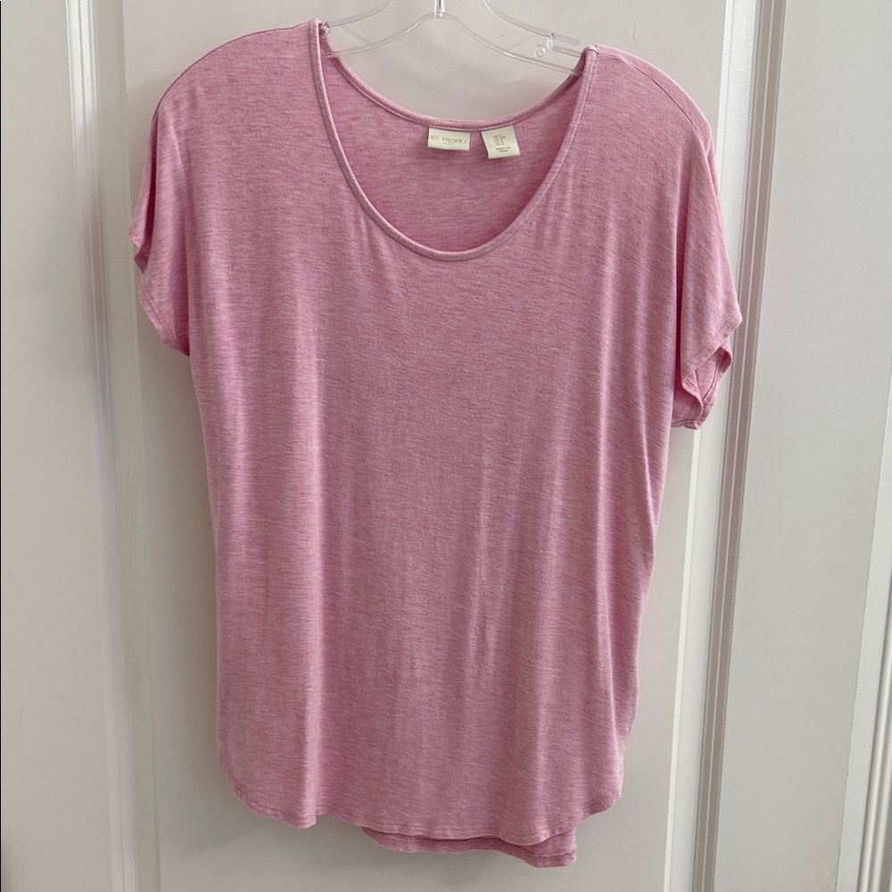 St. Tropez Soft Pink Short Sleeve Tee
